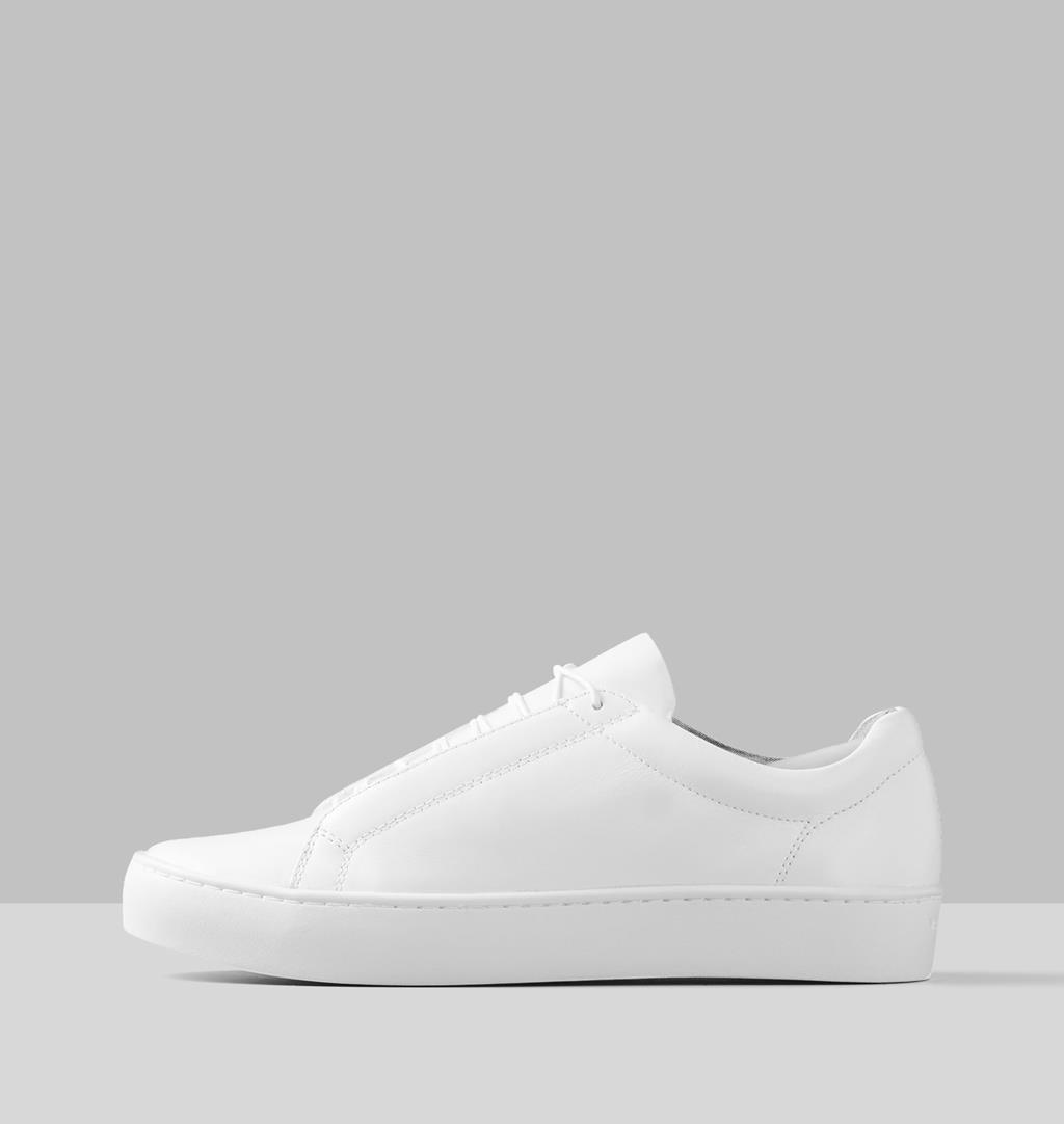 Zoe Leather Sneakers - White - Vagabond