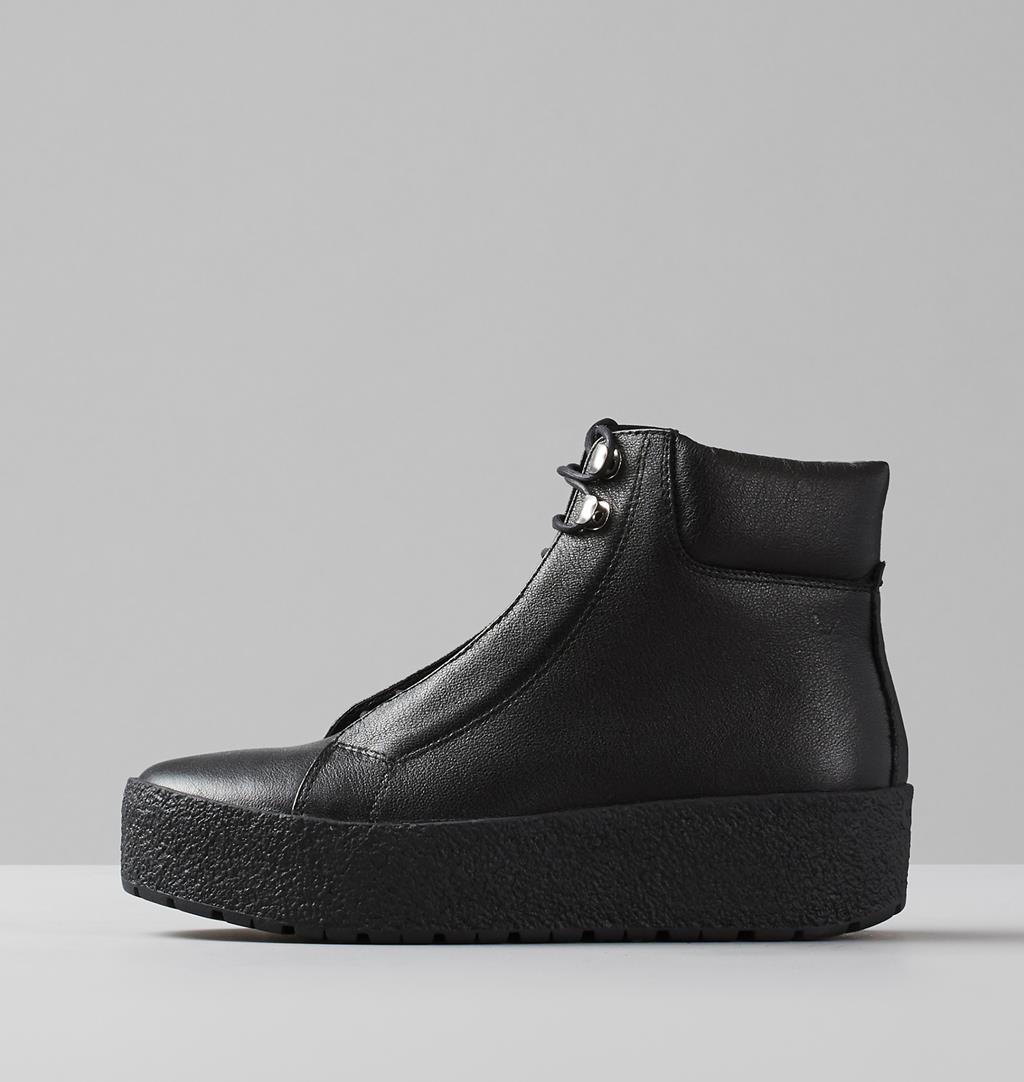 Siri Leather Boots - Black - Vagabond