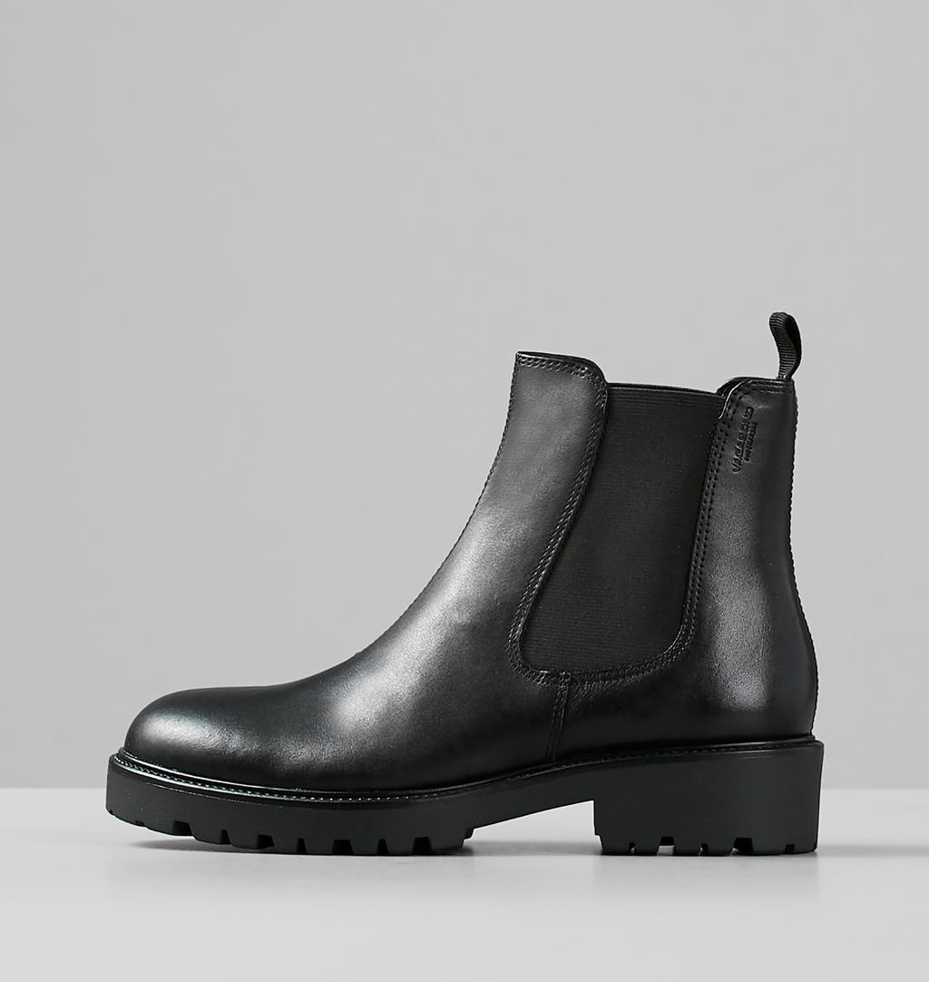 Kenova Leather Boots - Black - Vagabond