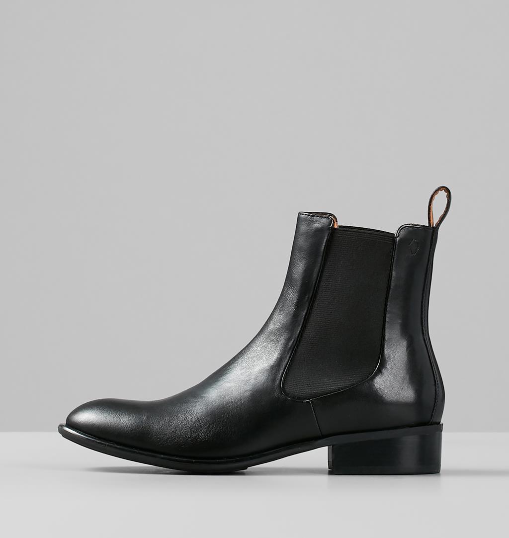 Mira Leather Boots - Black - Vagabond