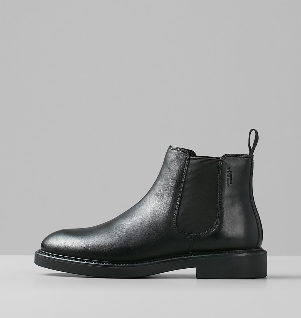 Alex w Leather Boots - Black - Vagabond