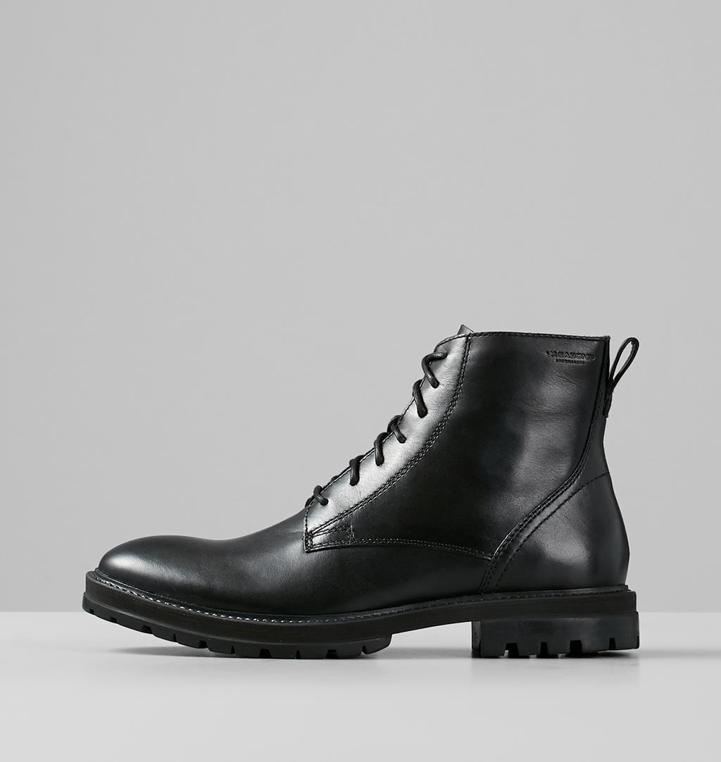 Johnny Leather Boots - Black - Vagabond