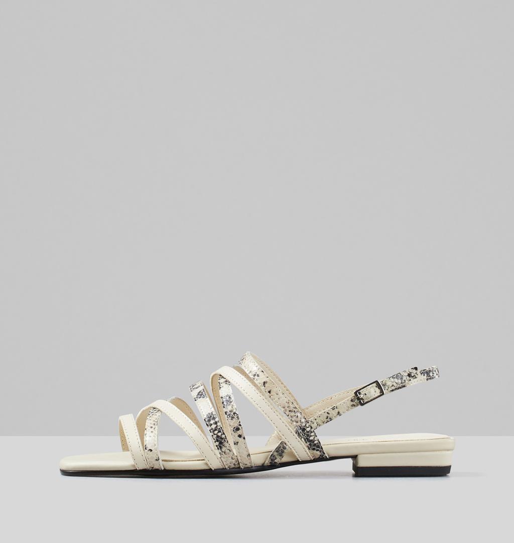 Becky Embossed leather Sandals - Multi 