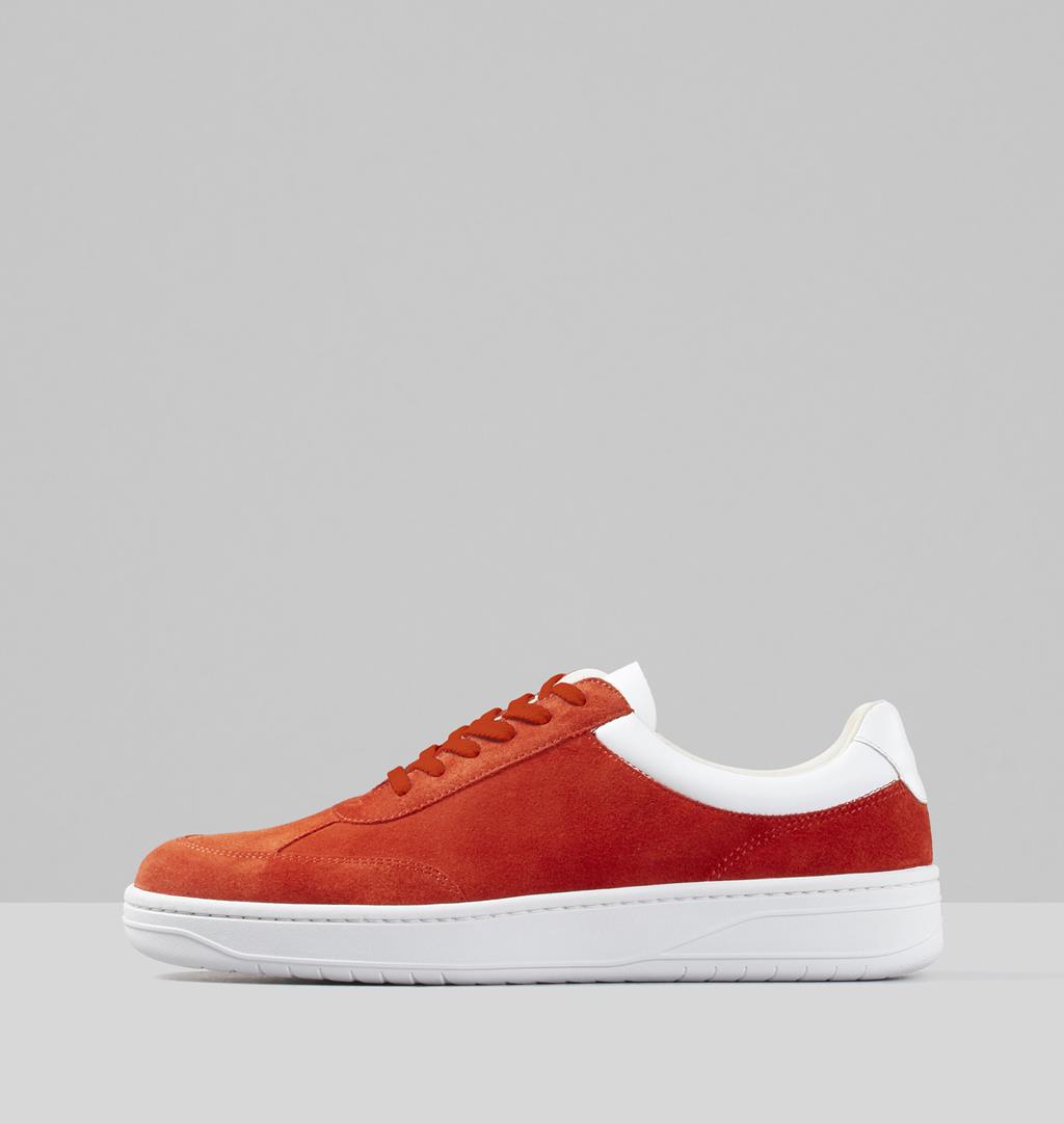 dark orange sneakers