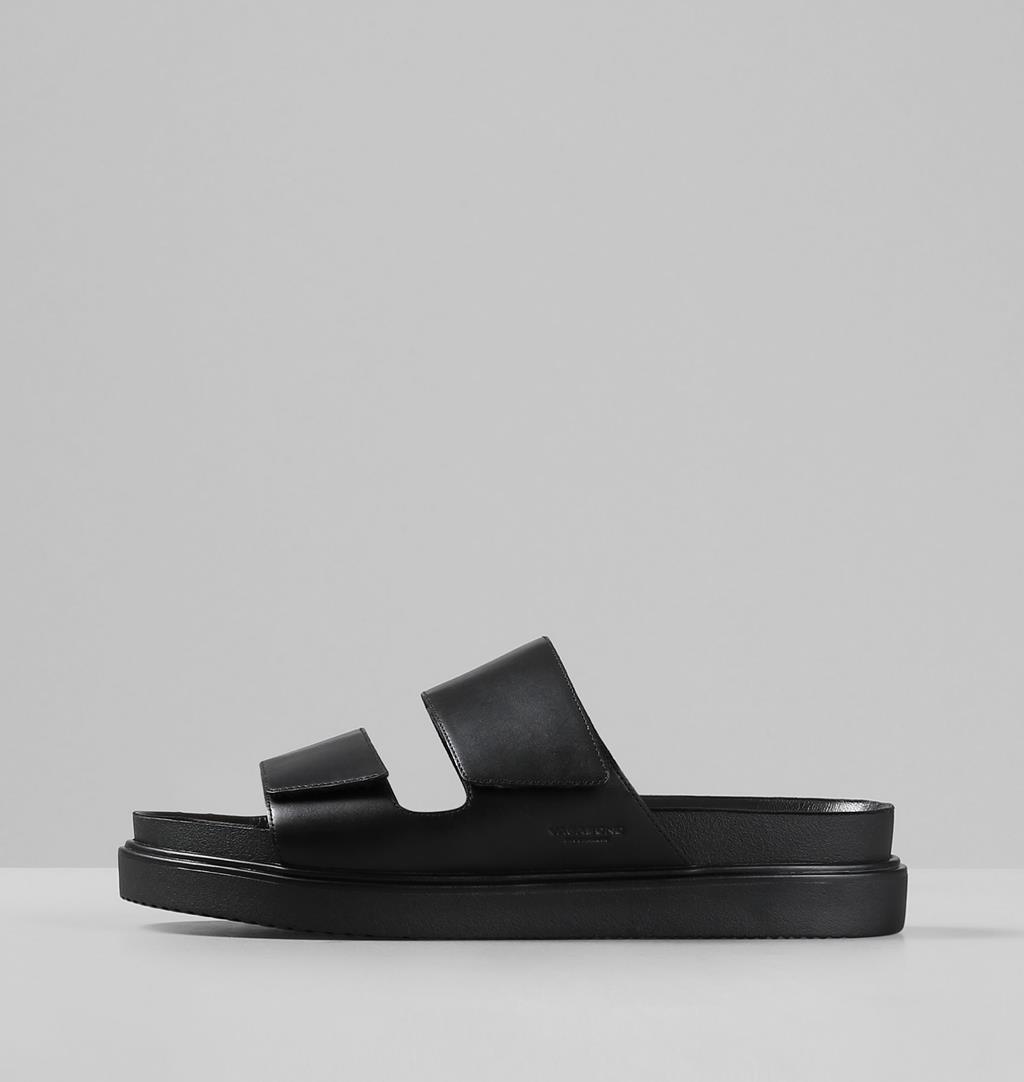 Seth Leather Sandals - Black - Vagabond