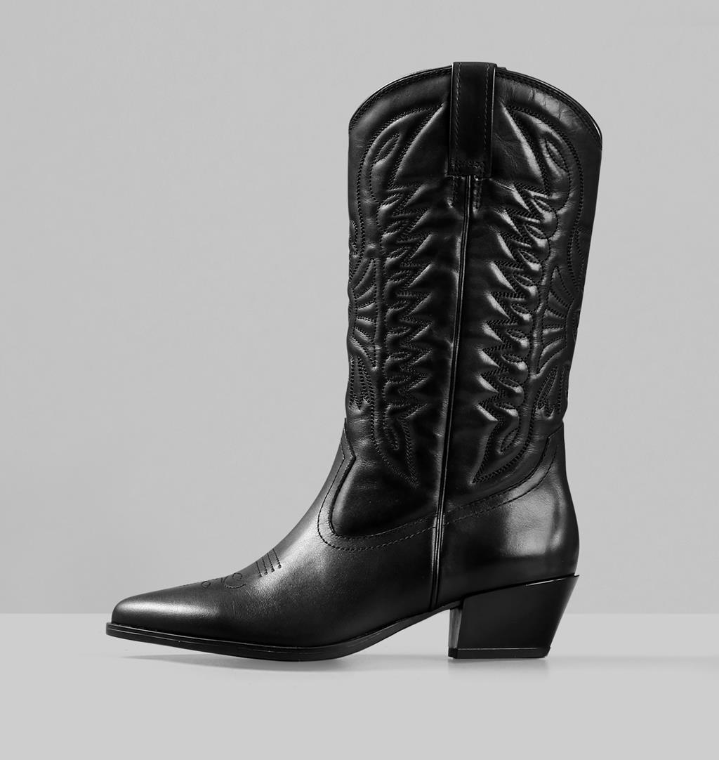 Emily Leather Tall boots - Black - Vagabond
