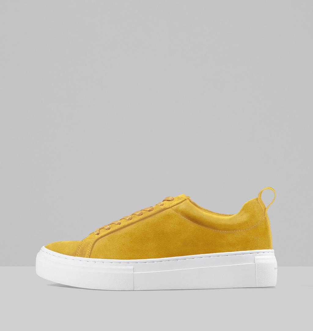 Zoe platform Suede Sneakers - Yellow 