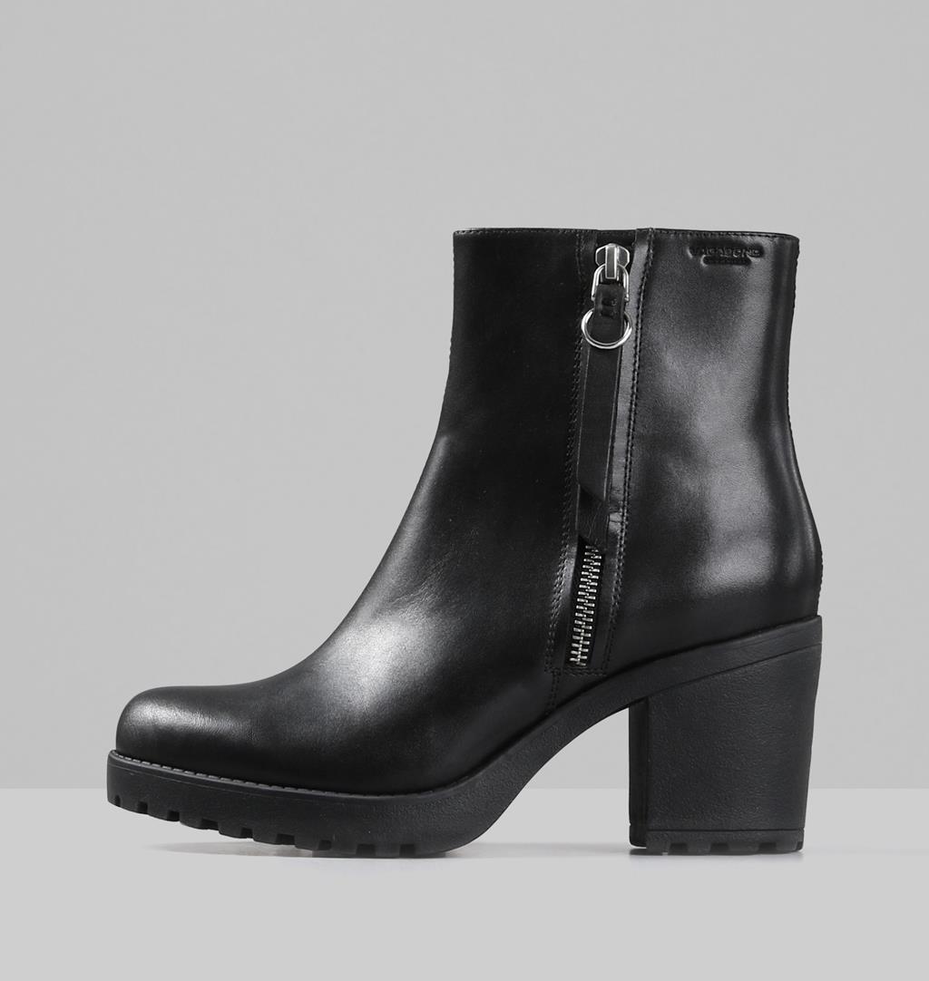 vagabond grace black leather ankle boots
