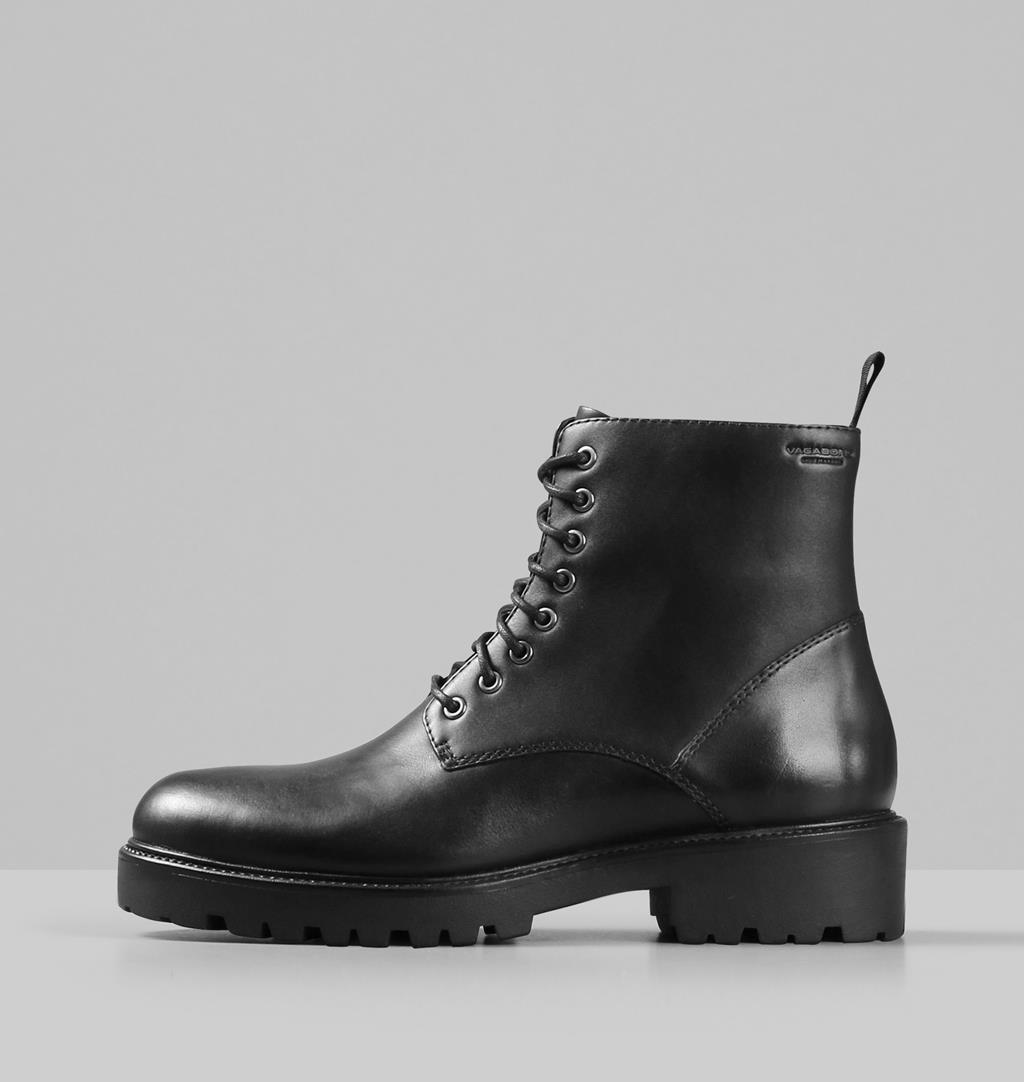 Kenova Leather Boots - Black - Vagabond