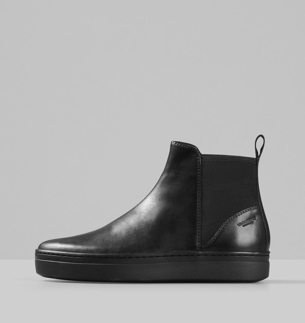 Camille Leather Boots - Black - Vagabond