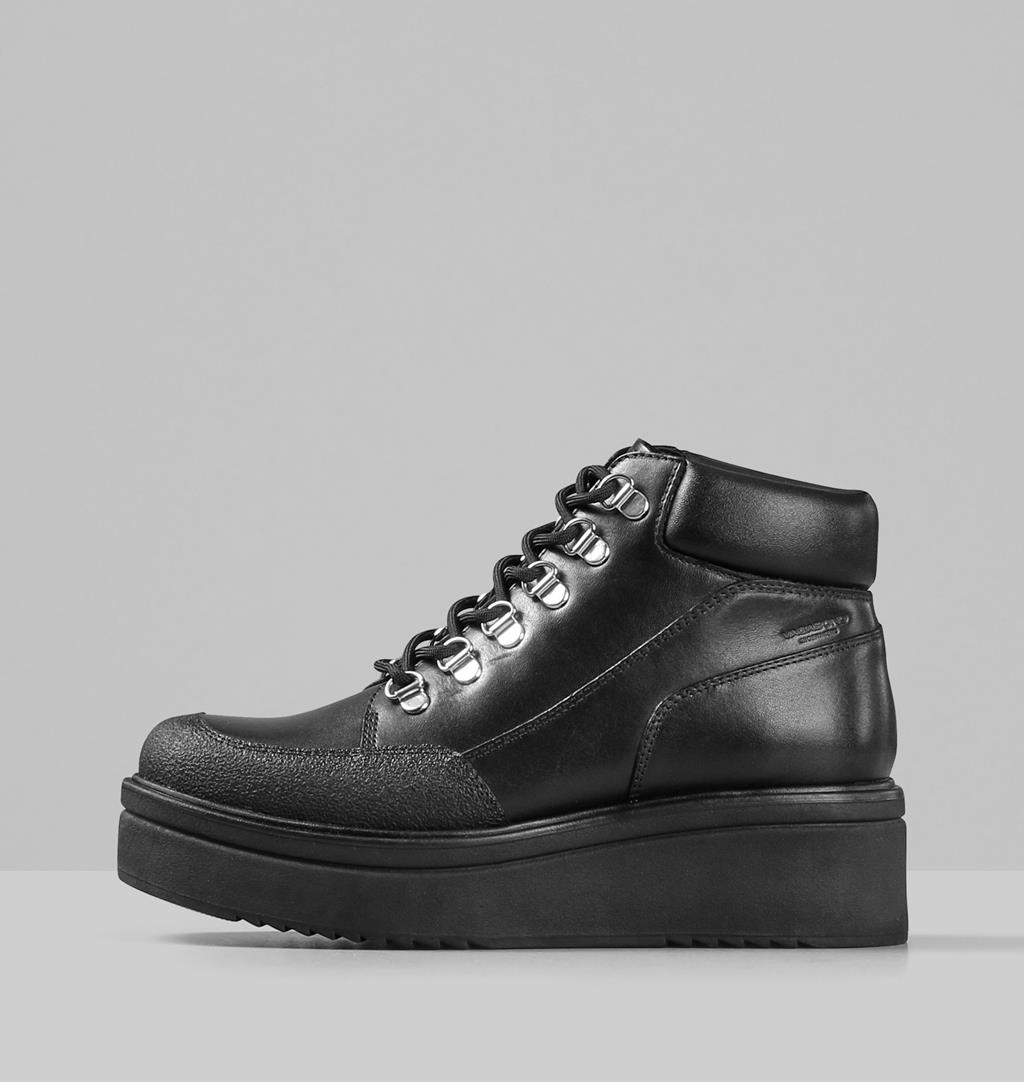 Tara Leather Boots - Black - Vagabond