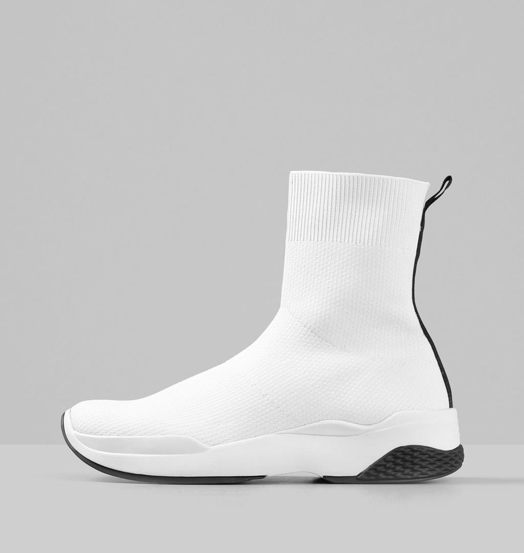 sock sneakers white