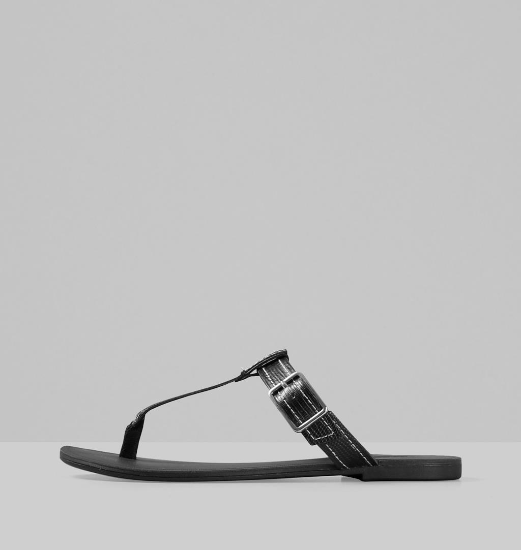 simple black flip flops