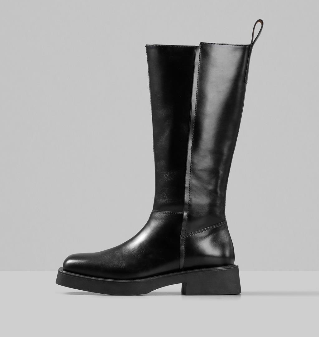 Carmen Leather Boots - Black - Vagabond