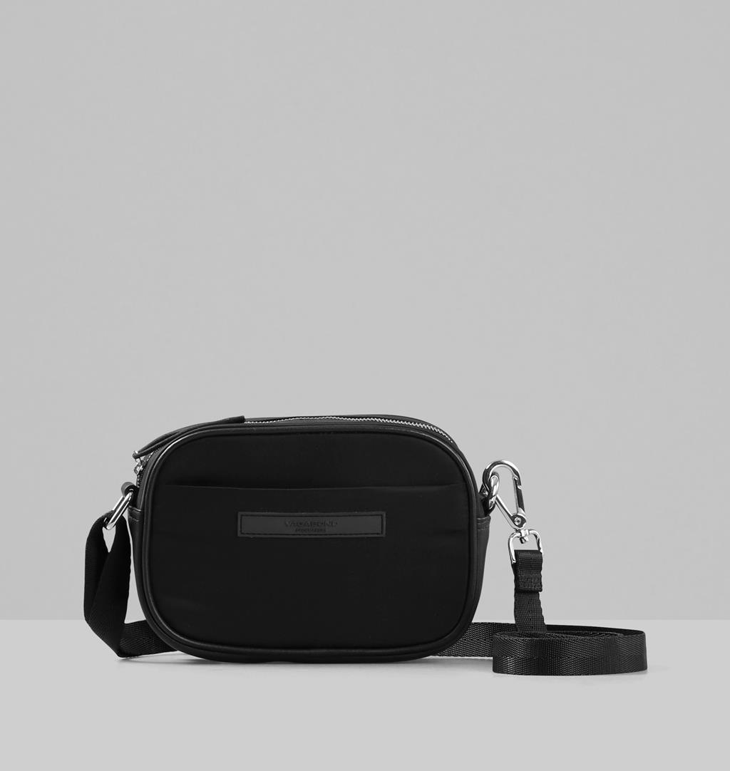 Hong kong Leather/nylon Bag - Black 