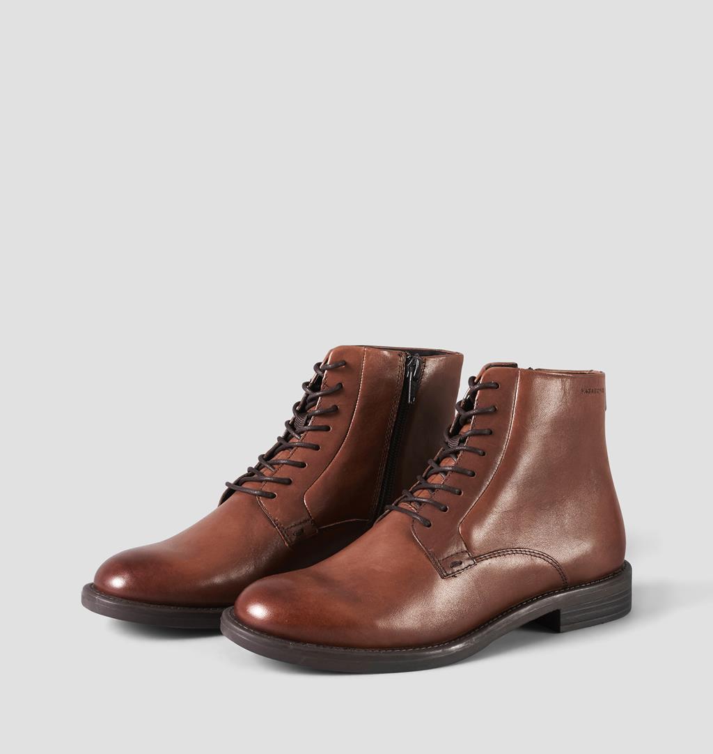 Amina Leather Boots - Brown - Vagabond