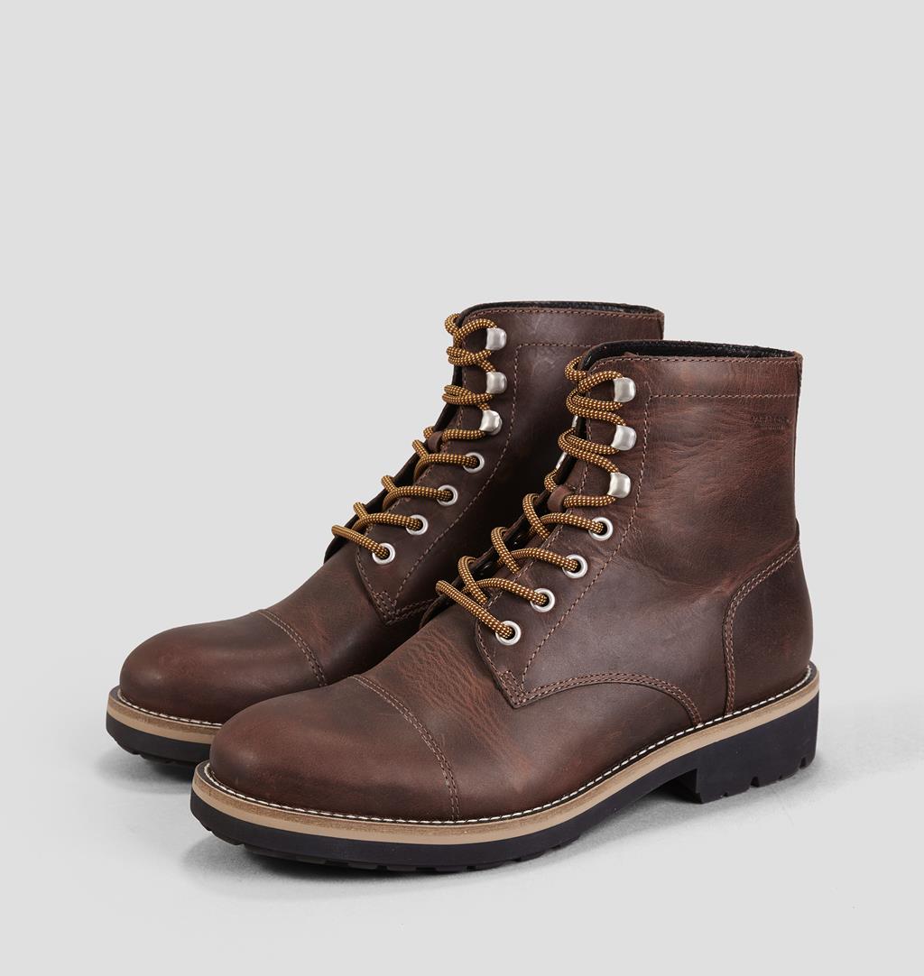 Bruce Leather Boots - Brown - Vagabond