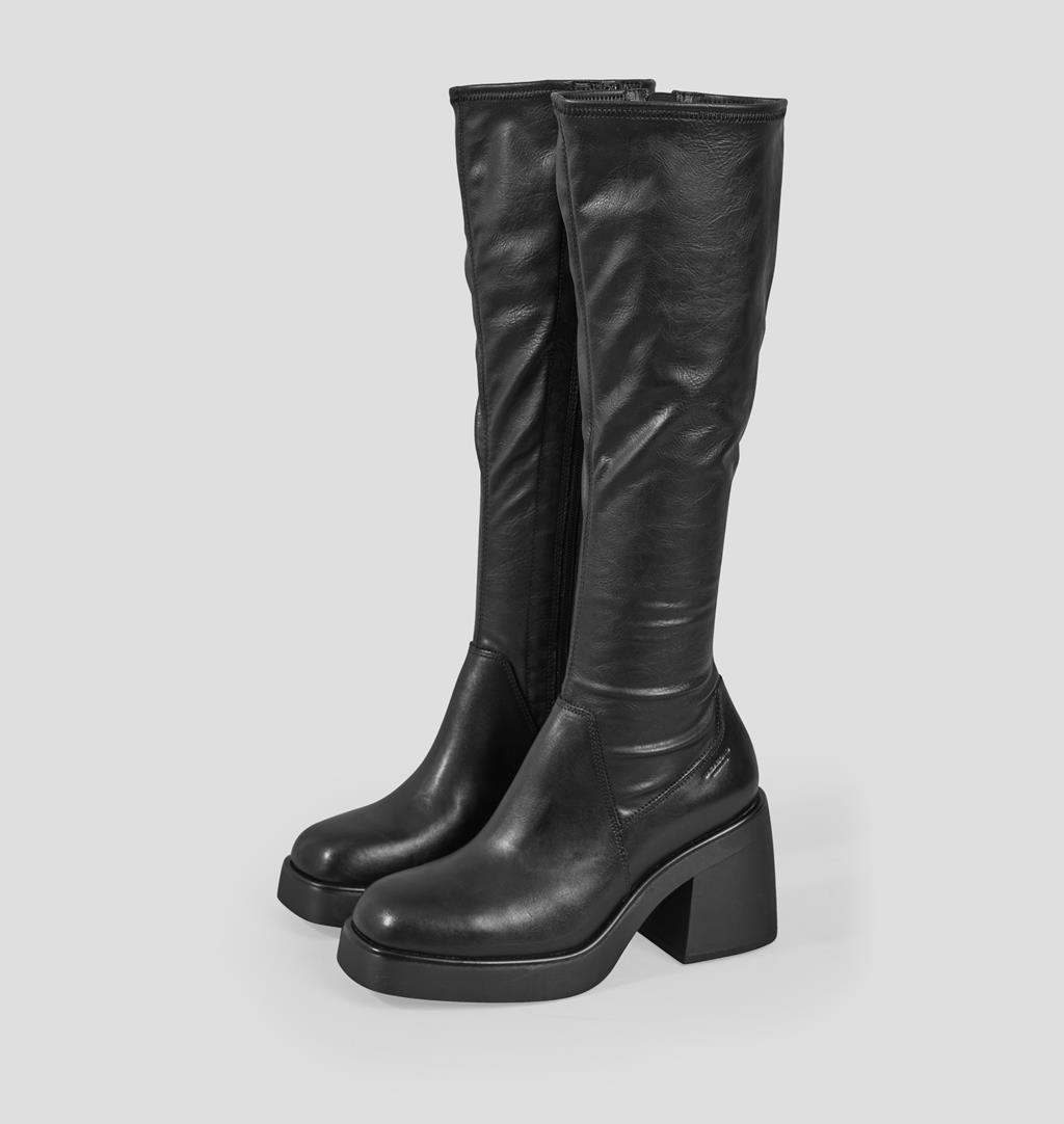Brooke Leather/comb Boots - Black 