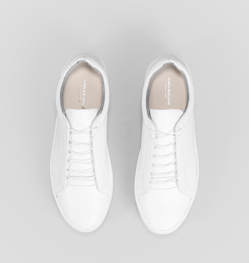 Zoe Leather Sneakers - White - Vagabond