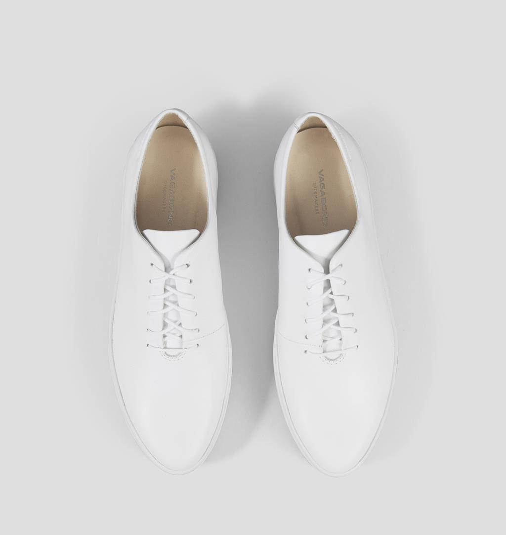 Camille Leather Shoes - White - Vagabond