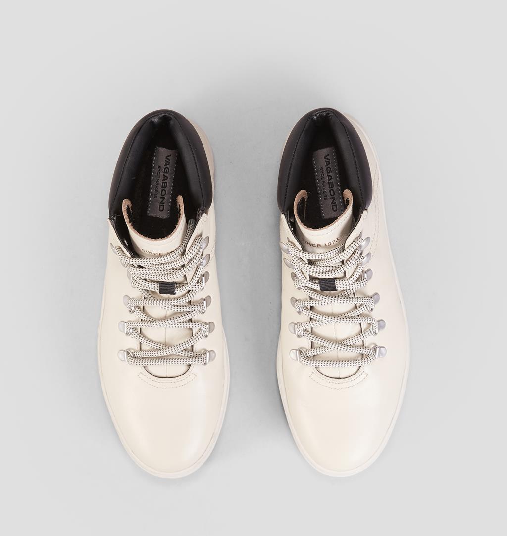 Jessie Leather Boots - White - Vagabond