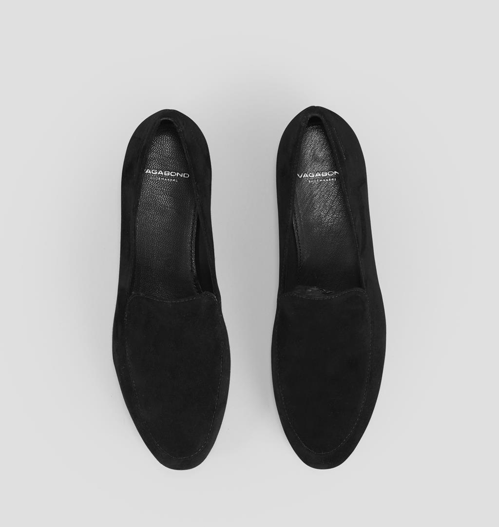 Eliza Suede Shoes - Black - Vagabond
