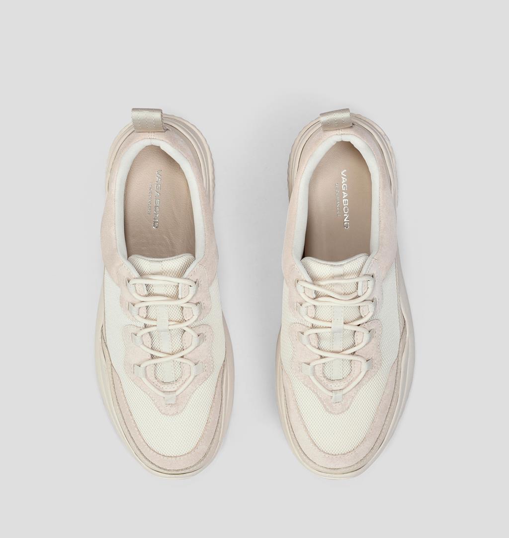 Lexy Leather/textile Sneakers - White 