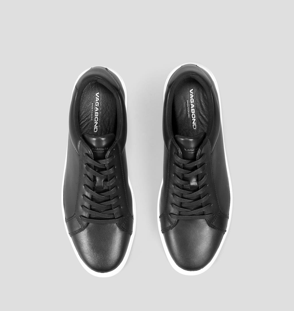 Paul Leather Sneakers - Black - Vagabond