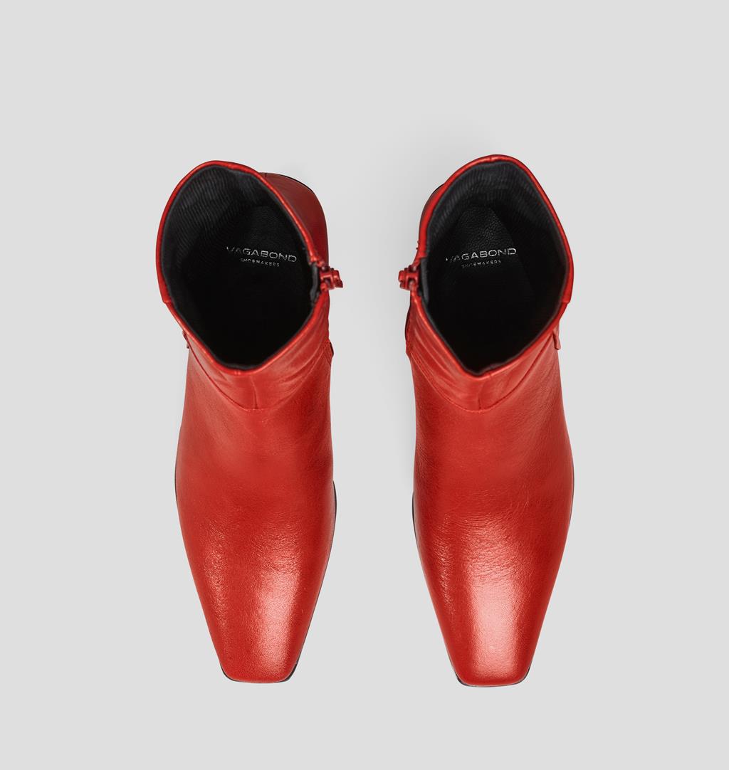 red vagabond boots