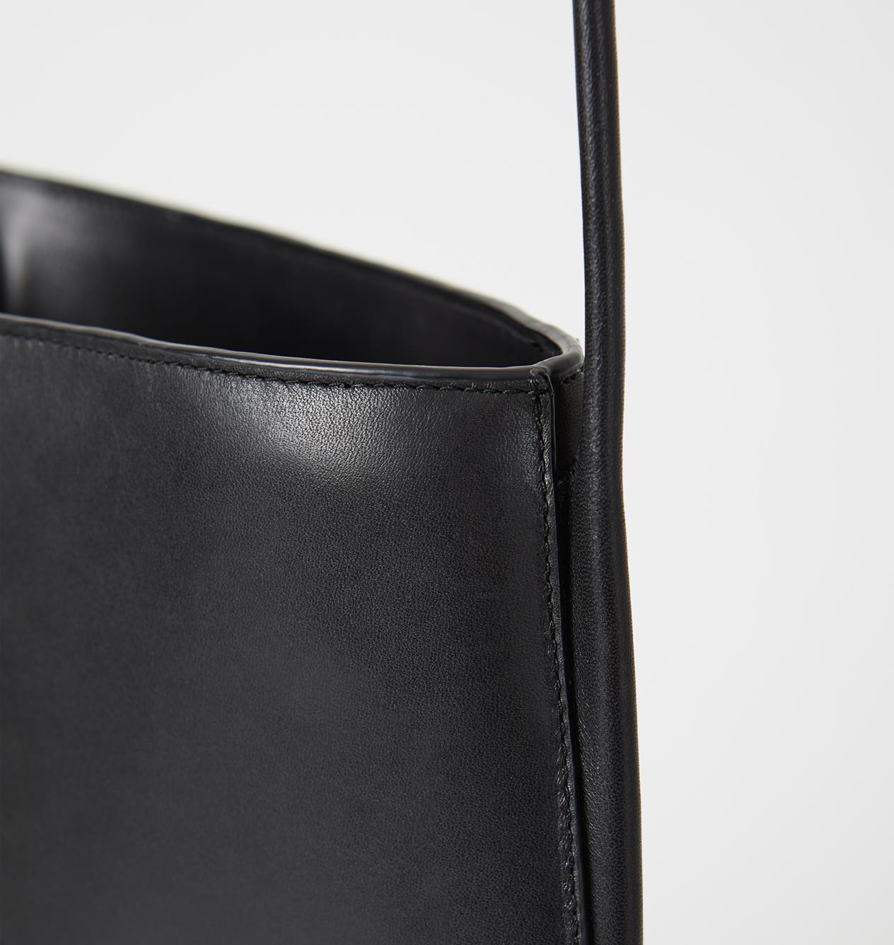 black leather pouch