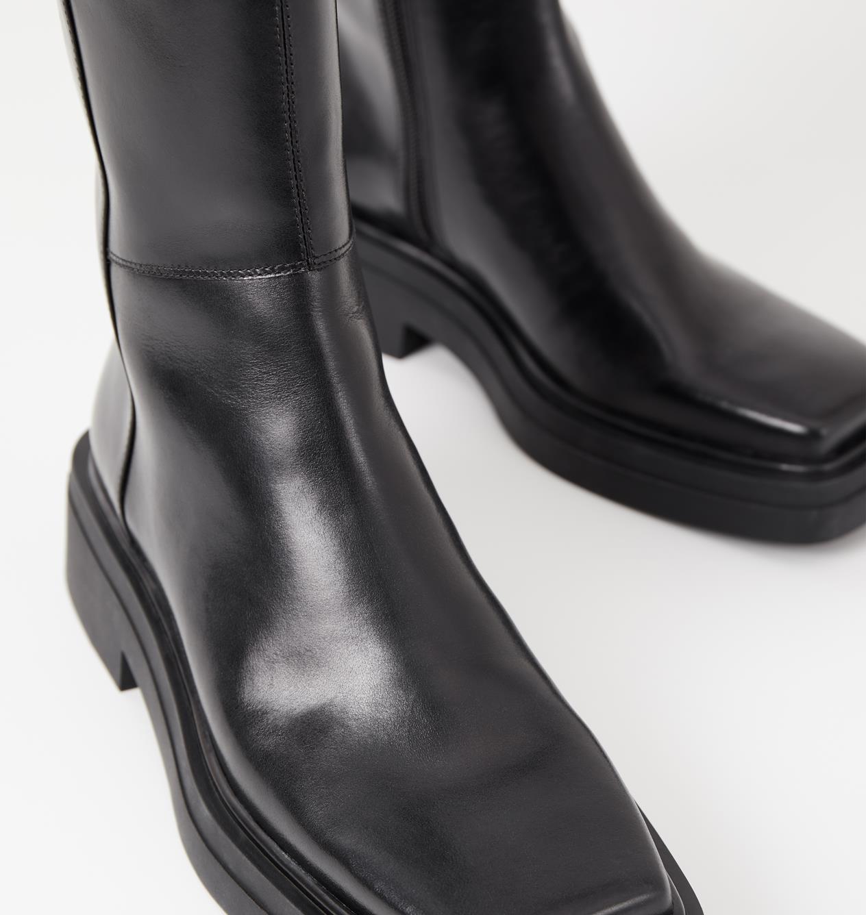 essential leather mix chelsea boots