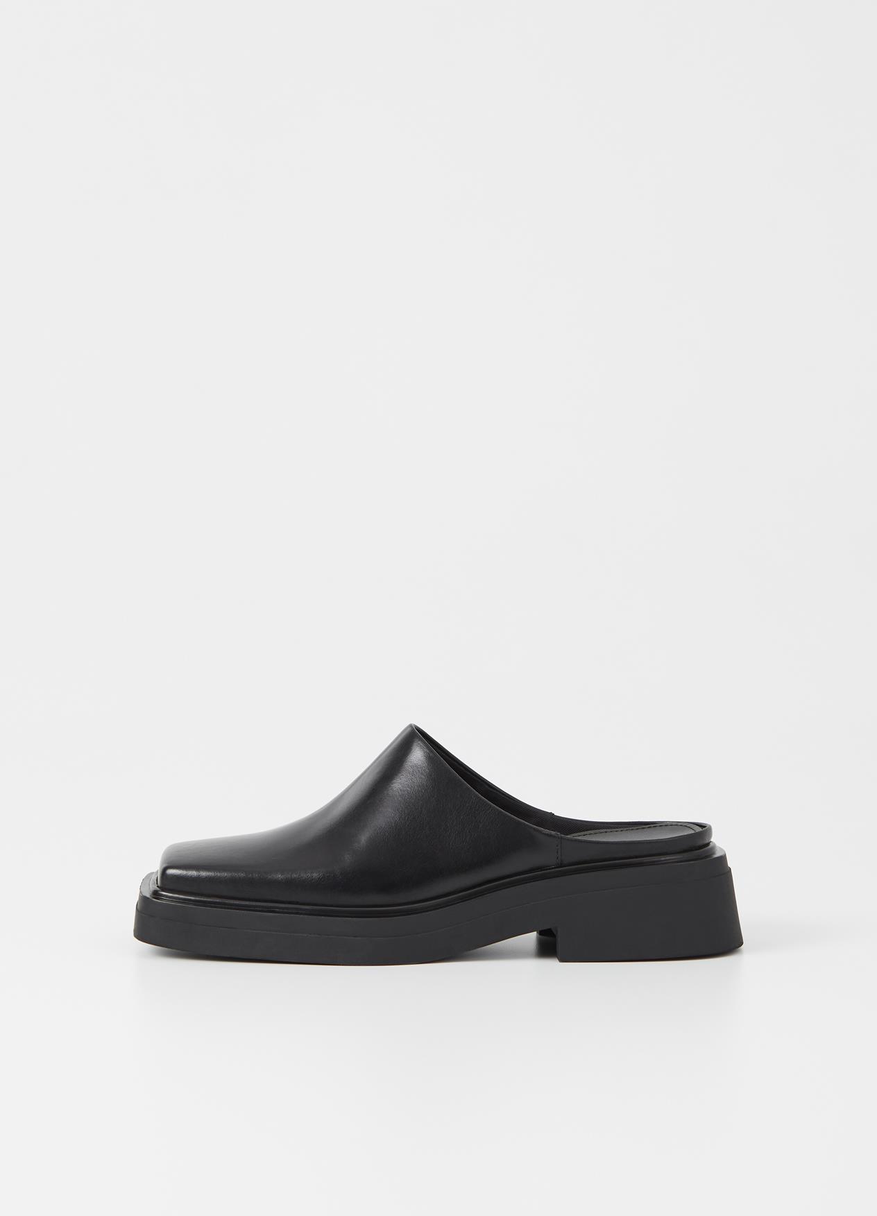 Vagabond Shoemakers Chunky Slip On Platform Mules Black Leather | lupon ...