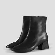 Alice Leather Boots - Black - Vagabond