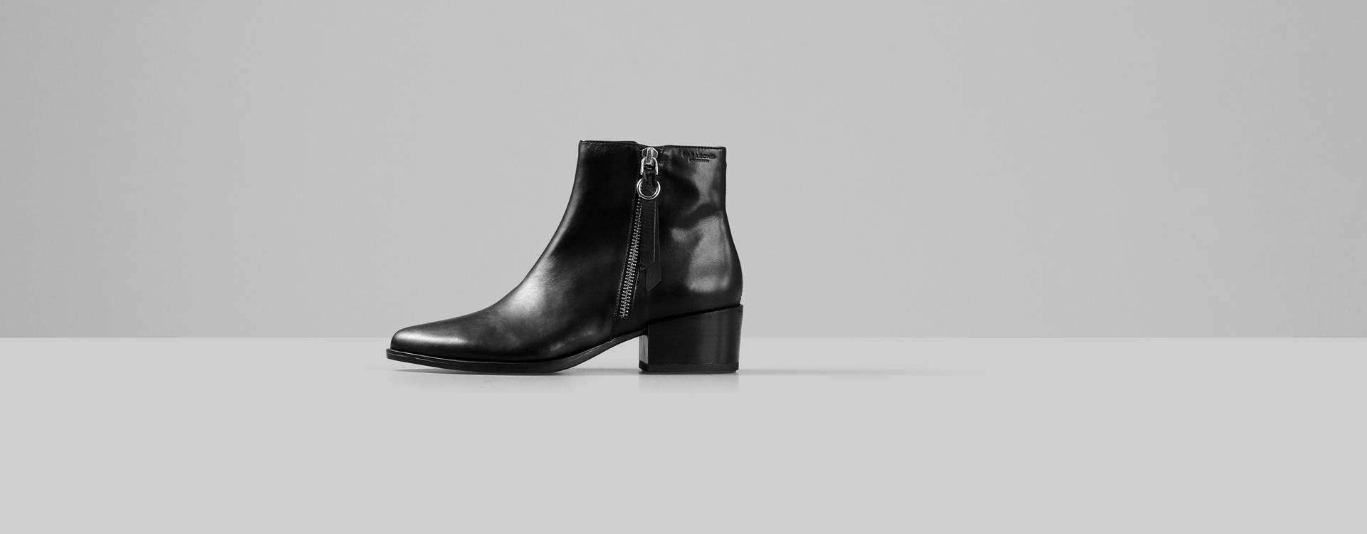 Marja Leather Boots - Black - Vagabond