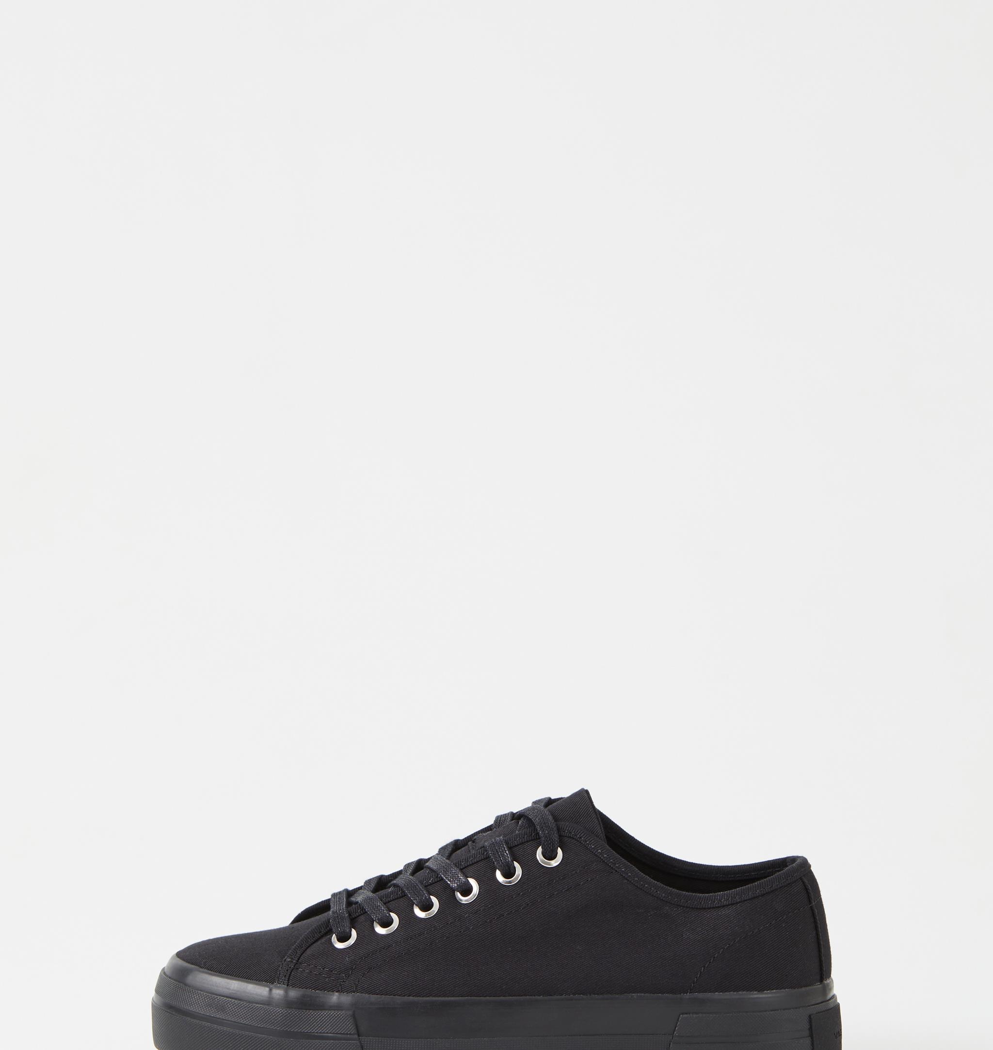 platform all black sneakers