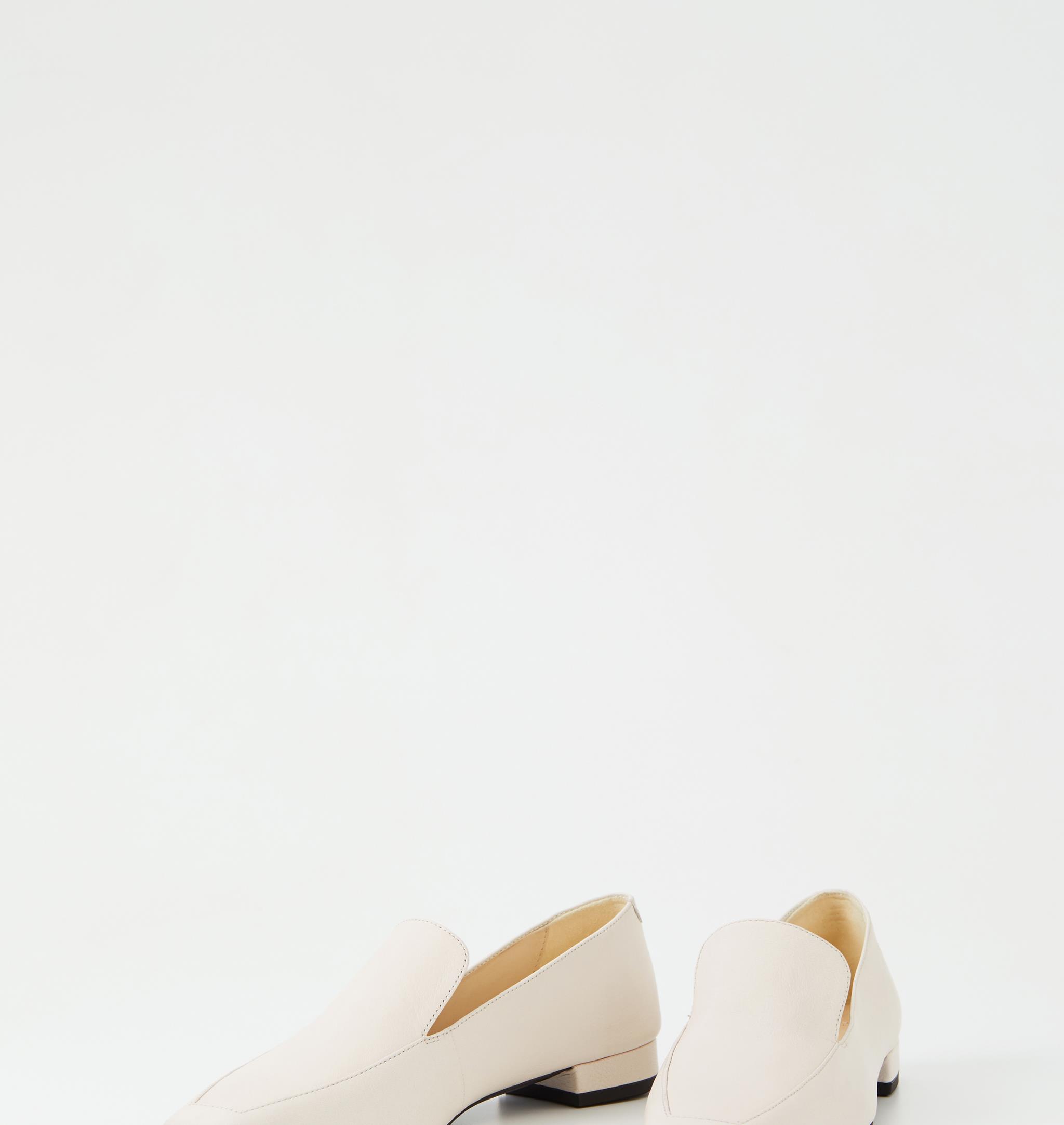 white loafer heels