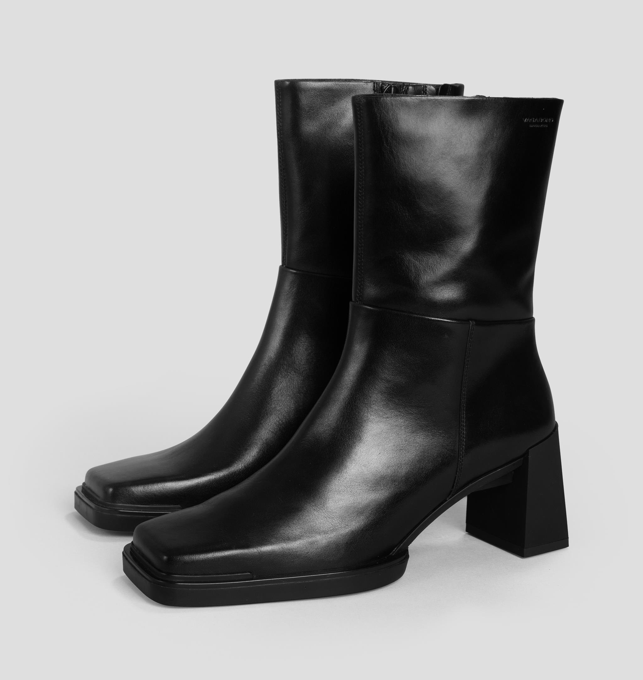 Edwina Leather Boots - Black - Vagabond