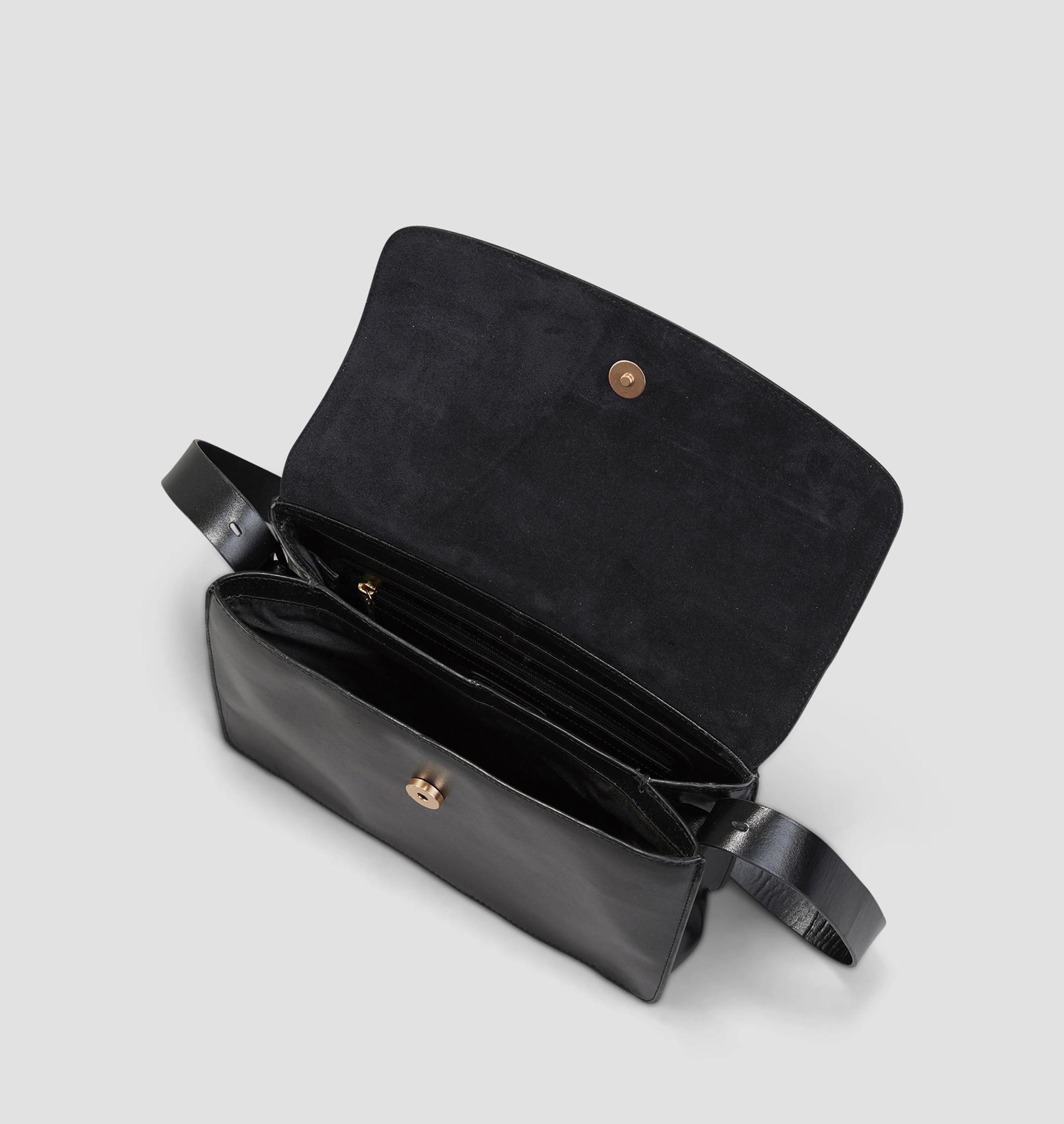 Valencia Leather Bag - Black - Vagabond