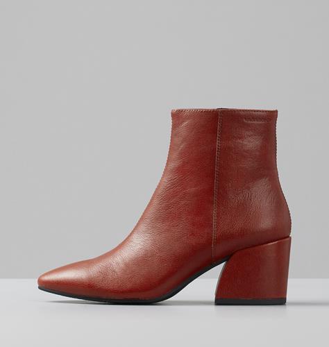 Olivia Leather Boots - Red - Vagabond