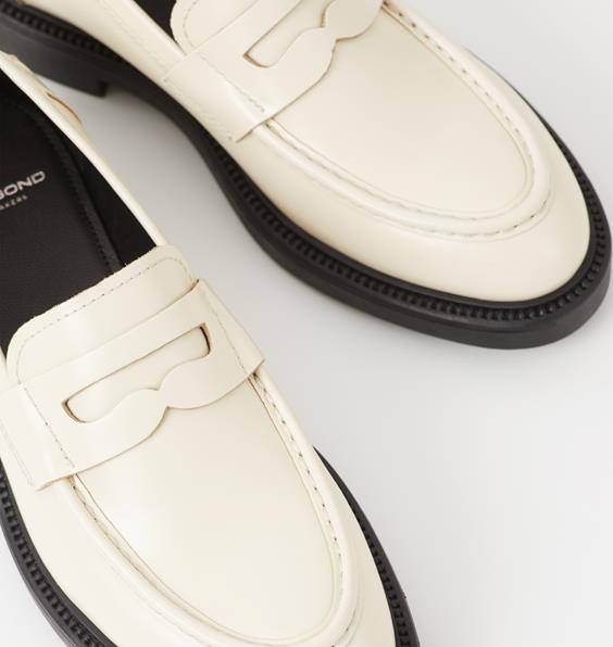 womens white penny loafers