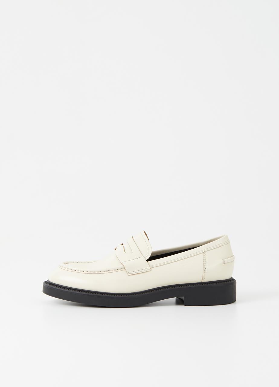 Alex w Off White Cow Leather Loafer