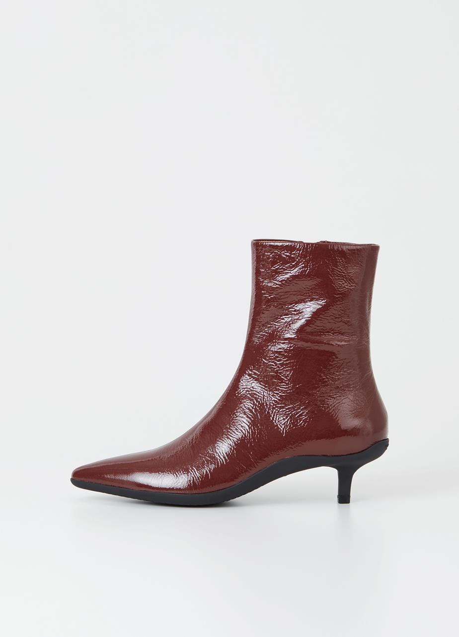 Lydıa boots Dark Brown patent leather