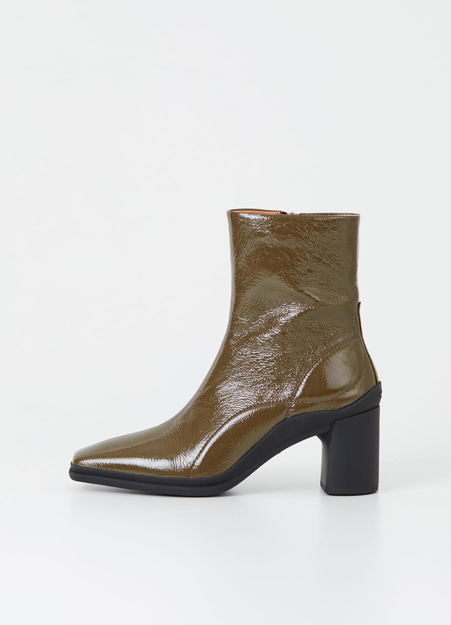 Cheryl boots Dark Green patent leather