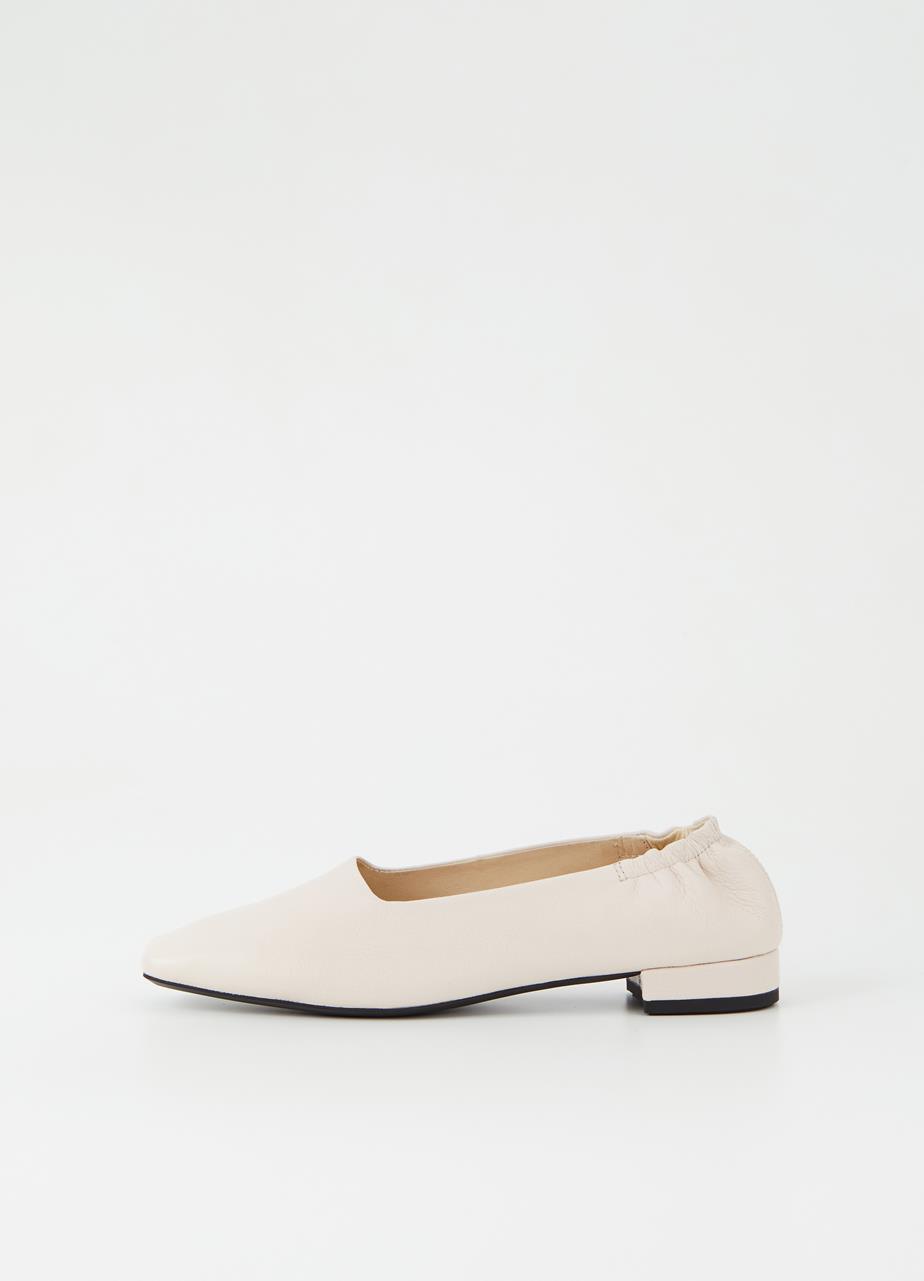 Layla Off White Goat Leather Shoes