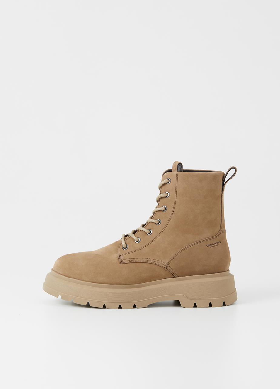 Jeff Warm Sand Cow Leather Boots