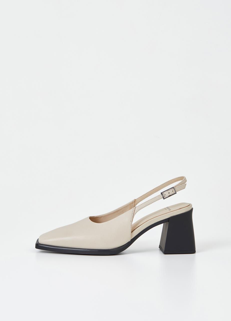 Hedda Off White Cow Leather Pumps