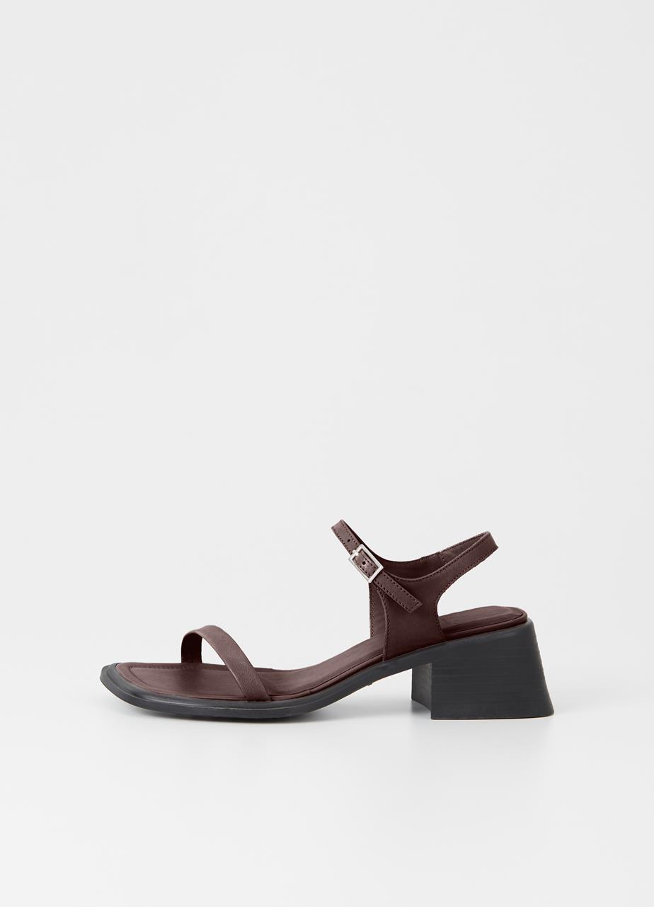 Ines Chestnut Cow Leather Sandals