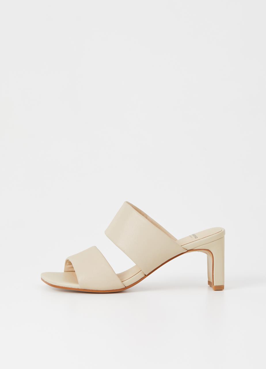 Luisa Off White Cow Leather Sandals