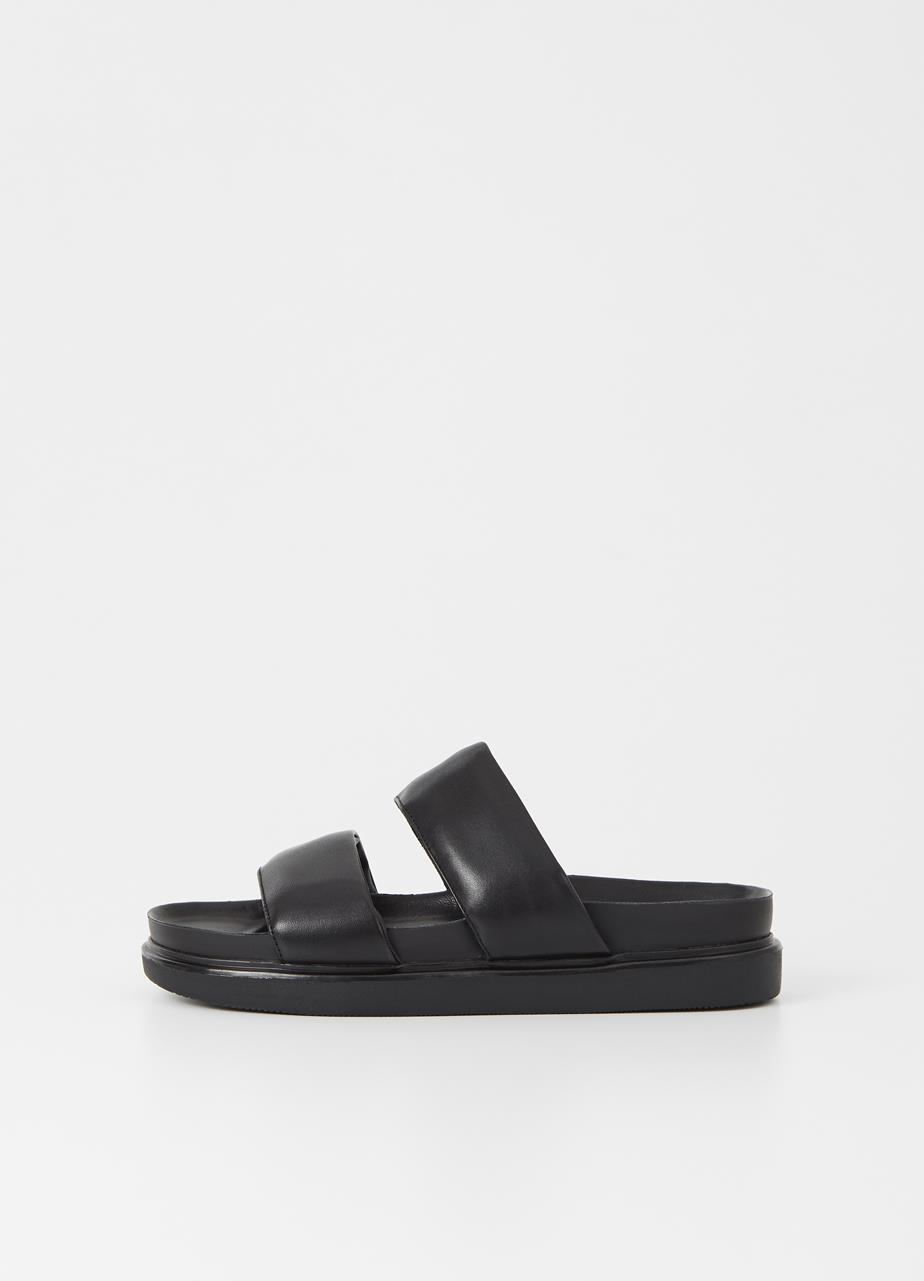 Erin Black Cow Leather Sandals