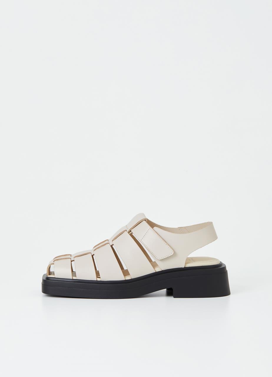 Eyra Off White Cow Leather Sandals
